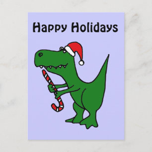 Cartes Pour Fêtes Annuelles XX- Dinosaure T-rex drôle portant le chapeau du Pè