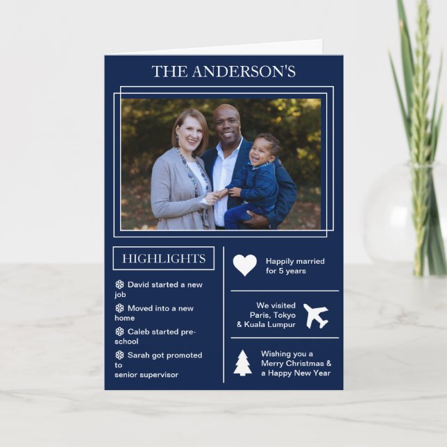 Cartes Pour Fêtes Annuelles Year | Infographic (Devant)