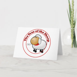 Cartes Pour Fêtes Annuelles Year of the Sheep