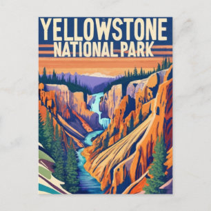 Cartes Pour Fêtes Annuelles Yellowstone Nation Park Grand Canyon
