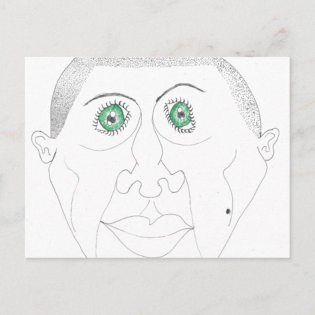 Cartes Pour Fêtes Annuelles Yeux verts (Devant)