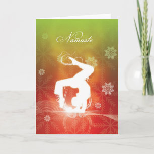 Cartes Pour Fêtes Annuelles Yoga de Noël