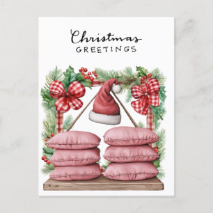 Cartes Pour Fêtes Annuelles Yoga Noël Père Noël Noël Poing Party
