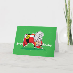Cartes Pour Fêtes Annuelles Yoga Père Noël