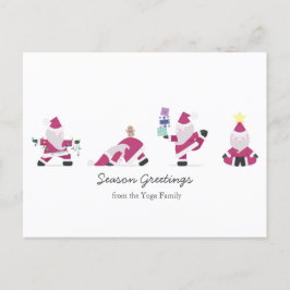 Cartes Pour Fêtes Annuelles Yogi Père Noël Funny Yoga Pun Noël