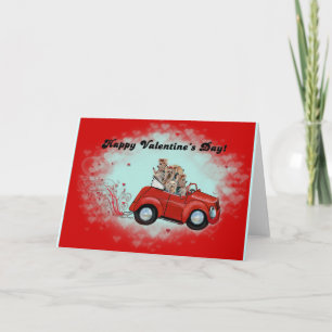 Cartes Pour Fêtes Annuelles Yorkies en Valentines convertibles