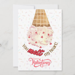 Cartes Pour Fêtes Annuelles You Melt My Heart Valentine's Day Card