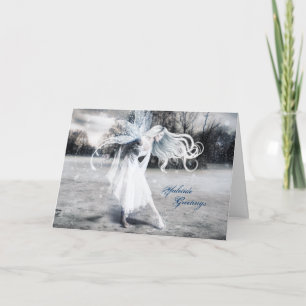 Cartes Pour Fêtes Annuelles Yule de fée hivernale