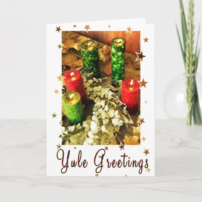 Cartes Pour Fêtes Annuelles Yule Greetings (Devant)