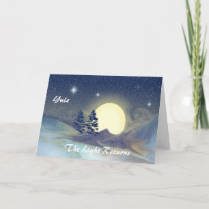 Cartes Pour Fêtes Annuelles Yule - La Lumière Retourne