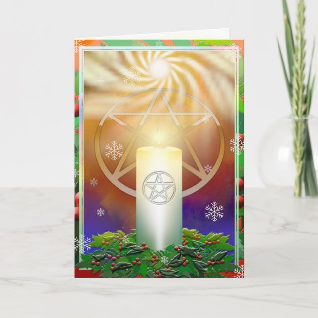 Cartes Pour Fêtes Annuelles Yule Sun (Devant)