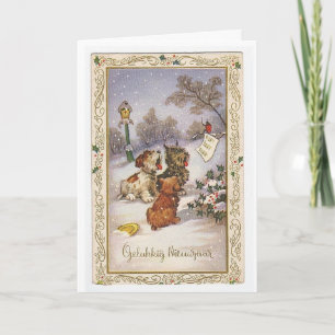 Cartes Pour Fêtes Annuelles Yule vintage