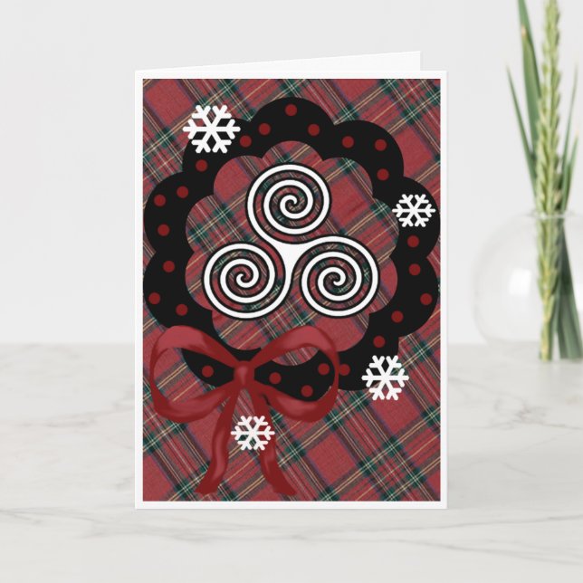 Cartes Pour Fêtes Annuelles Yule - Yule bénit (Devant)