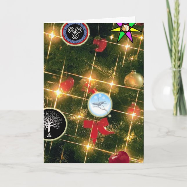 Cartes Pour Fêtes Annuelles Yule - Yule brillant (Devant)