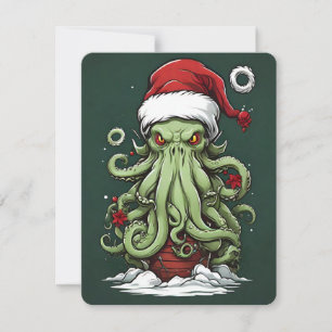 Cartes Pour Fêtes Annuelles Yuletide de Cthulhu : Noël terrifiant