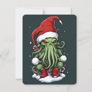 Cartes Pour Fêtes Annuelles Yuletide de Cthulhu : Noël terrifiant