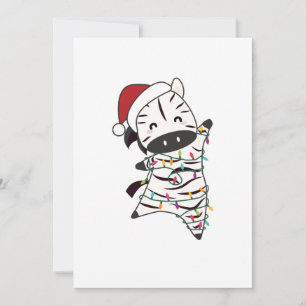 Cartes Pour Fêtes Annuelles Zebra Christmas Zebras Winter Animals