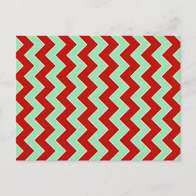 Cartes Pour Fêtes Annuelles Zigzag de Noël (Devant)