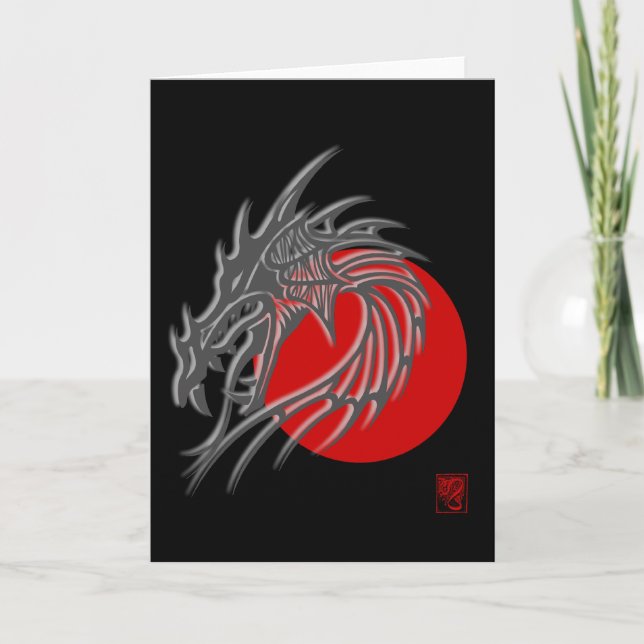 Cartes Pour Fêtes Annuelles Zodiac chinois - Cadeau Dragon (Devant)