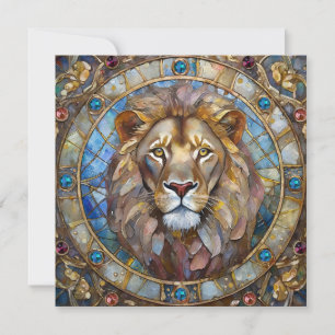 Cartes Pour Fêtes Annuelles Zodiaque - Léon le Lion