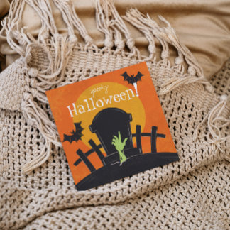 Cartes Pour Fêtes Annuelles Zombie d'Halloween