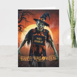 Cartes Pour Fêtes Annuelles Zombie Halloween