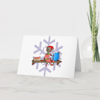 Cartes Pour Fêtes Annuelles Zombie sur un plateau