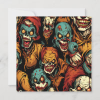 Zombies de Clown Effrayants Dégoûtants