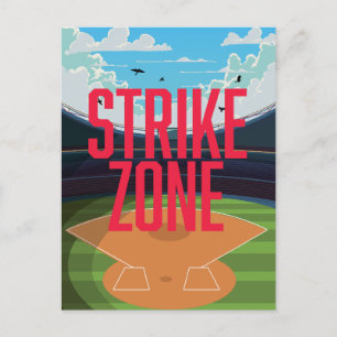 Cartes Pour Fêtes Annuelles Zone de strike de baseball