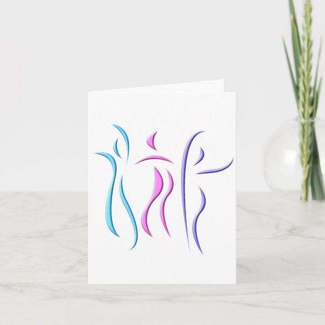 Cartes pour notes dansants (Devant)
