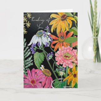Cartes pour notes de fleurs