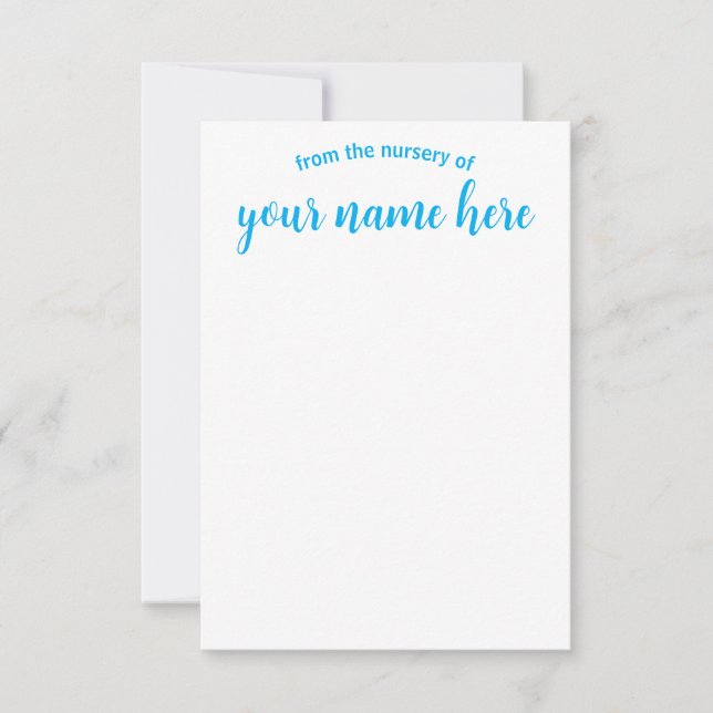 Cartes pour notes de garderie pour bébés personnal (Devant)