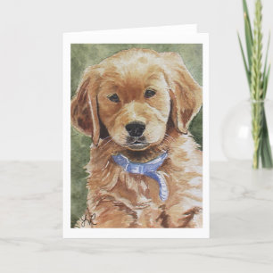 Cartes pour notes de golden retriever