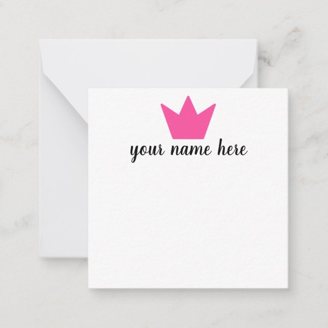 Cartes pour notes de la Couronne personnalisée (Devant)