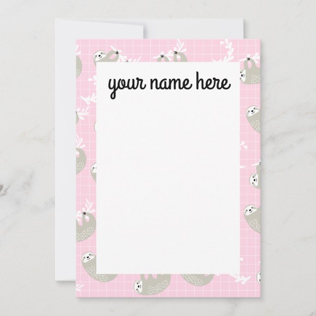 Cartes pour notes de machines personnalisées (Devant)