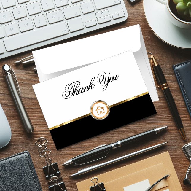 Cartes pour notes de Merci immobilier classique (Créateur téléchargé)