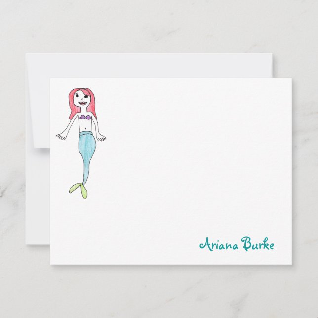 Cartes pour notes de papeterie personnalisée Merma (Devant)