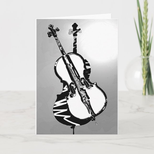 Cartes pour notes de violoncelle (Devant)