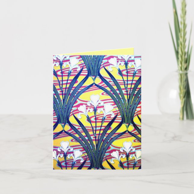 Cartes pour notes d'héritage d'art déco (Devant)