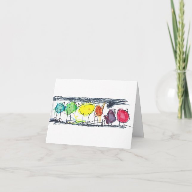 Cartes pour notes d'oiseaux (Devant)