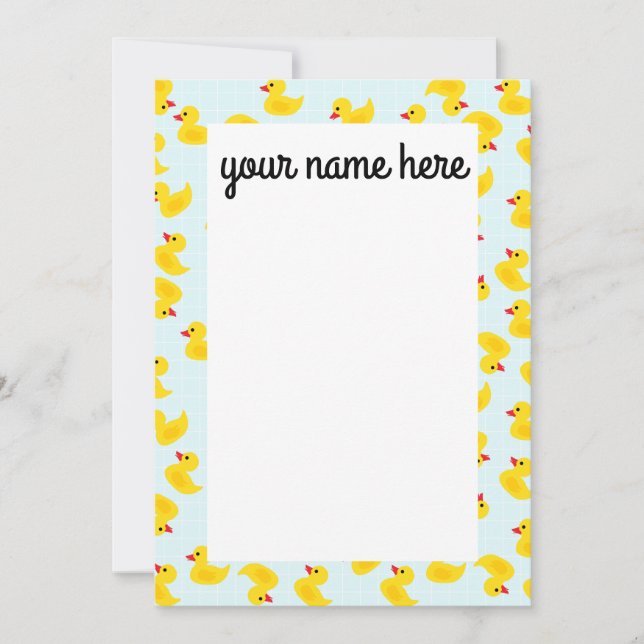 Cartes pour notes en caoutchouc personnalisé (Devant)