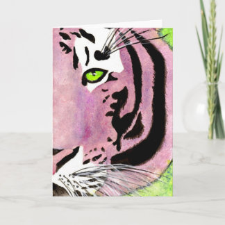 Cartes pour notes violets de tigre