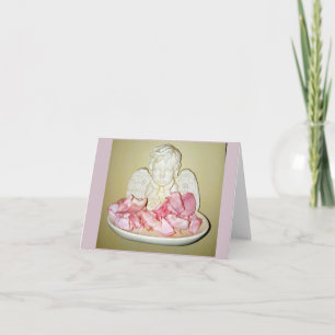 Cartes pour pétales cerub et rose