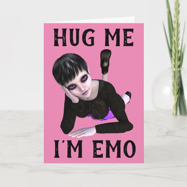 CARTES POUR TOUTES OCCASIONS FILLE ÉMOO GOTHIQUE (Devant)