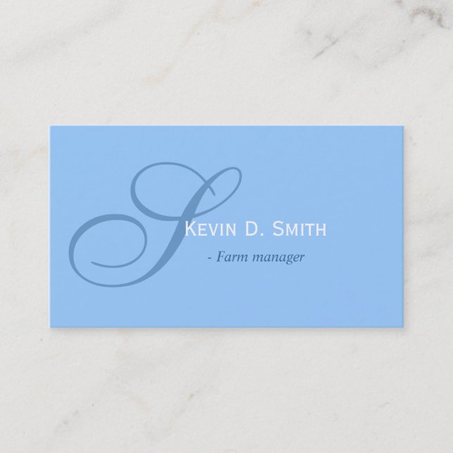 Cartes professionnelles bleues simples, simples et (Devant)