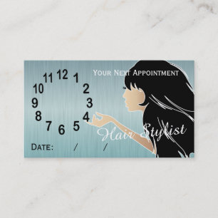 Cartes professionnelles de rendez-vous de coiffeur