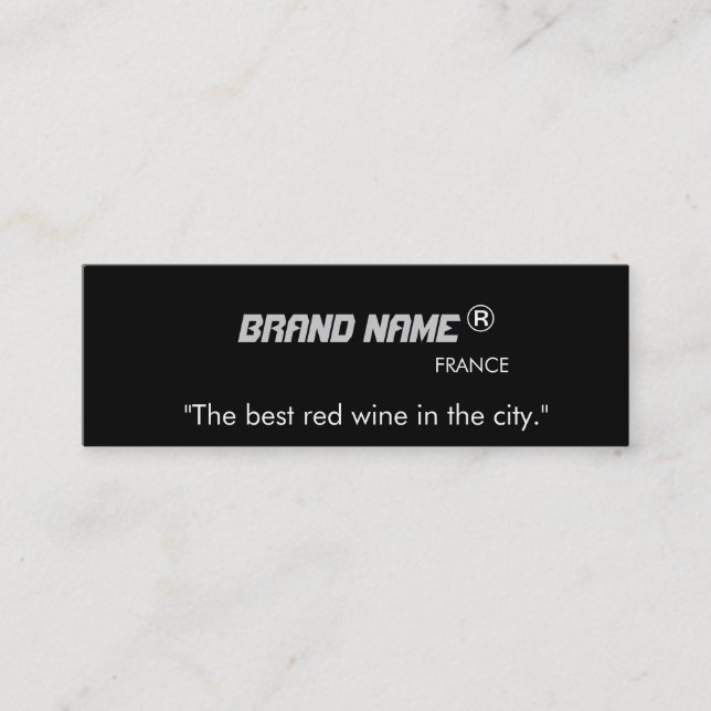 Cartes publicitaires de marque cool et moderne. (Devant)