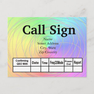 Cartes QSL radio Rainbow et câble