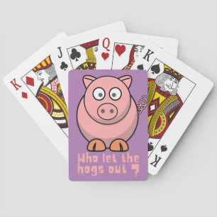 Cartes QUI A LAISSÉ LES CHOSES SORTIR drôle de jeu de coc