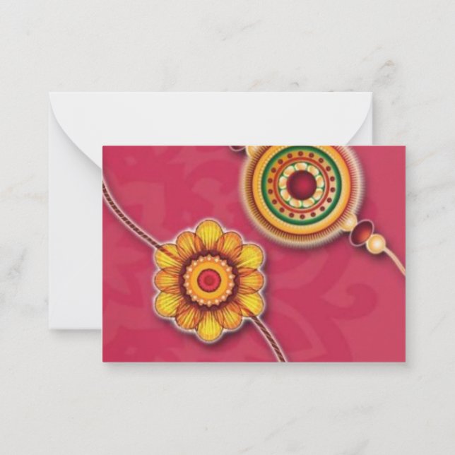 Cartes Rakhi indiennes (Dos)